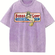 Forrest Bubba Shrimp Movie Classic movie Original vintage washed oversized T-shirt in Purple
