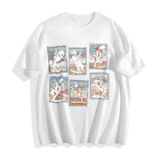 Rodeo Cowboy Western Cotton T-Shirt in White