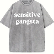 Sensitive Gang Vintage Washed T-Shirt in Gray