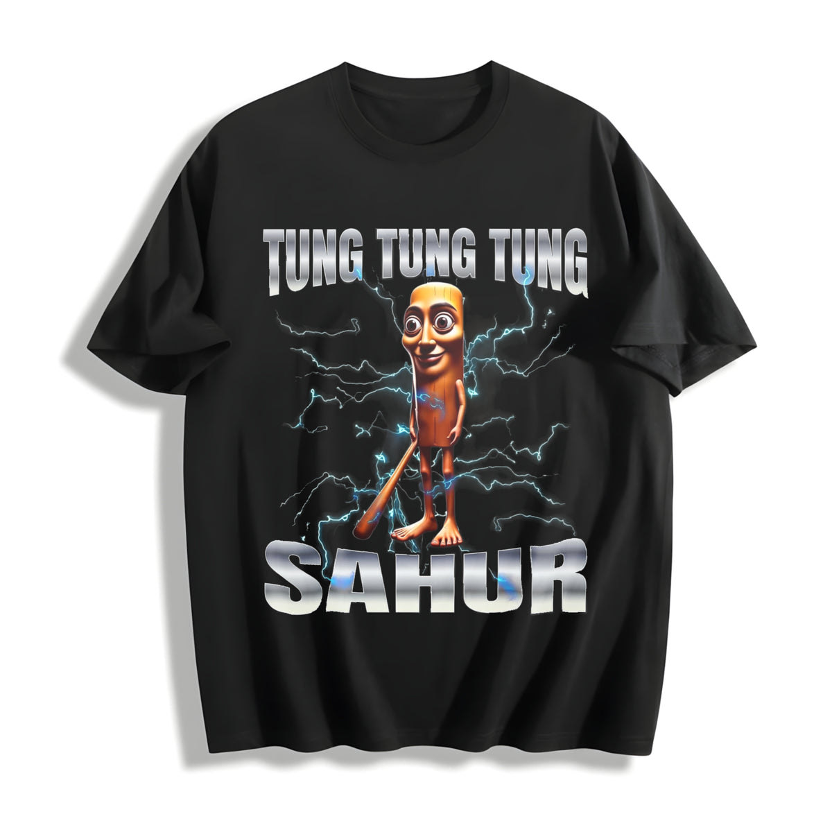 Premium Tung Sahur Cotton T-Shirt in Black