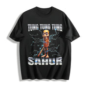 Premium Tung Sahur Cotton T-Shirt in Black