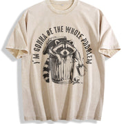 I’m Gonna Be the Whole Problem Vintage Washed T-Shirt in Beige