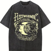 Fleetwood Mac Sisters of the Moon Vintage Washed T-Shirt in Black