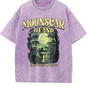 The Retro Halloween That Makes Me Feel Alive Vintage Washed T-Shirt in Purple