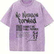 Retro 230 Pure Christian Street Style Distressed Youth vintage washed oversized T-shirt in Purple
