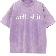 Let's Leave It at That Vintage Washed T-Shirt in Purple