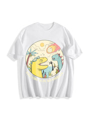 The Vibe Is in Shambless Cotton T-Shirt in White