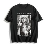 Don't Be a Be a Legend Cotton T-Shirt in Black