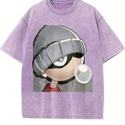 Xbox 360 Beanie Gamerpic Vintage Washed T-Shirt in Purple