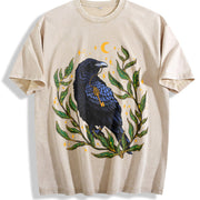 Winter a Crow Phase Vintage Washed T-Shirt in Beige