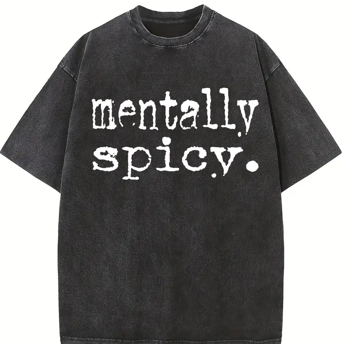 Mentally Spicy Mentally Spicy Vintage Washed T-Shirt in Black