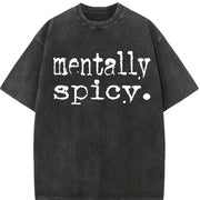Mentally Spicy Mentally Spicy Vintage Washed T-Shirt in Black
