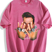Tom 7 Rings Greatest Of All Time Football Soft vintage washed oversized T-shirt in Red