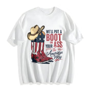 Courtesy of the Red Cotton T-Shirt in White