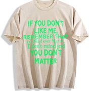 Mind Over Matter Bold Text for Spring and Outfits vintage washed oversized T-shirt in Beige