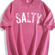 Salty Retro Beach Favorite vintage washed oversized T-shirt in Red