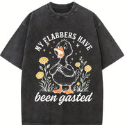 My Flabbers Have Been Gasted Vintage Washed T-Shirt in Black