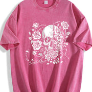Grunge Urban Explorer Statement for the Coastal Vintage Washed T-Shirt in Red