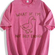 What If I'm Not Silly Enough Vintage Washed T-Shirt in Red
