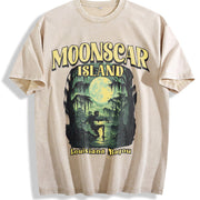 The Retro Halloween That Makes Me Feel Alive Vintage Washed T-Shirt in Beige