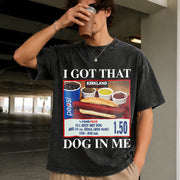 Got That Dog in Me Vintage Washed T-Shirt in Black