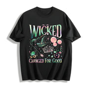 Wicked Wizard Movie Fan Cotton T-Shirt in Black