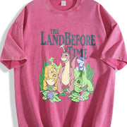 The Land Before Time Vintage Washed T-Shirt in Red