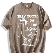 Mad Goose Vintage Washed T-Shirt in Brown