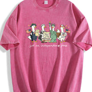 250th America Anniversary Independent Goose vintage washed oversized T-shirt in Red