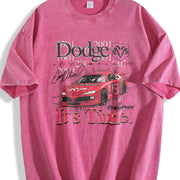 2001 Casey Atwood Dodge White Vintage Washed T-Shirt in Red