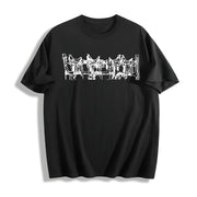 Western Saddle Cowgirl Country Horse Western Stuff Western Cotton T-Shirt in Black