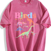 Retro Dinosaur for & Events Vintage Washed T-Shirt in Red