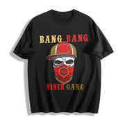 🏈 BANG NINER GANG Cotton T-Shirt in Black
