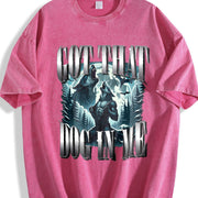 Got That Dog in Me Alpha Wolf Vintage Washed T-Shirt in Red