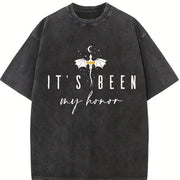 Fourth Wing It’s Been My Honor Vintage Washed T-Shirt in Black