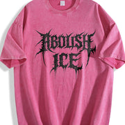 Abolish ICE Anti ICE S~5XL and Batik vintage washed oversized T-shirt in Red