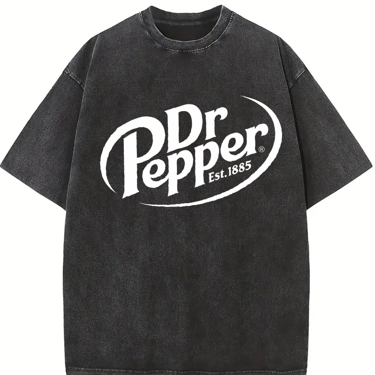 Dr Pepper Est. 1885 Vintage Washed T-Shirt in Black