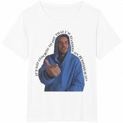It's Not Clocking to You Portrait Cotton T-Shirt in White