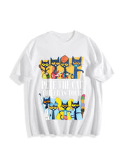 Pete the Cat the Eras Tour Cotton T-Shirt in White