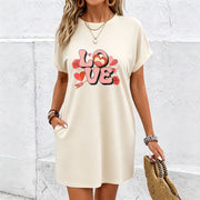 Exquisite Heart New Dress Cotton T-Shirt in White