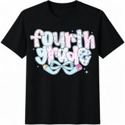 Fourth Grade Teacher Cotton T-Shirt in Black