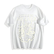 I Could Be Meaner Medusa Gorgon Cotton T-Shirt in White