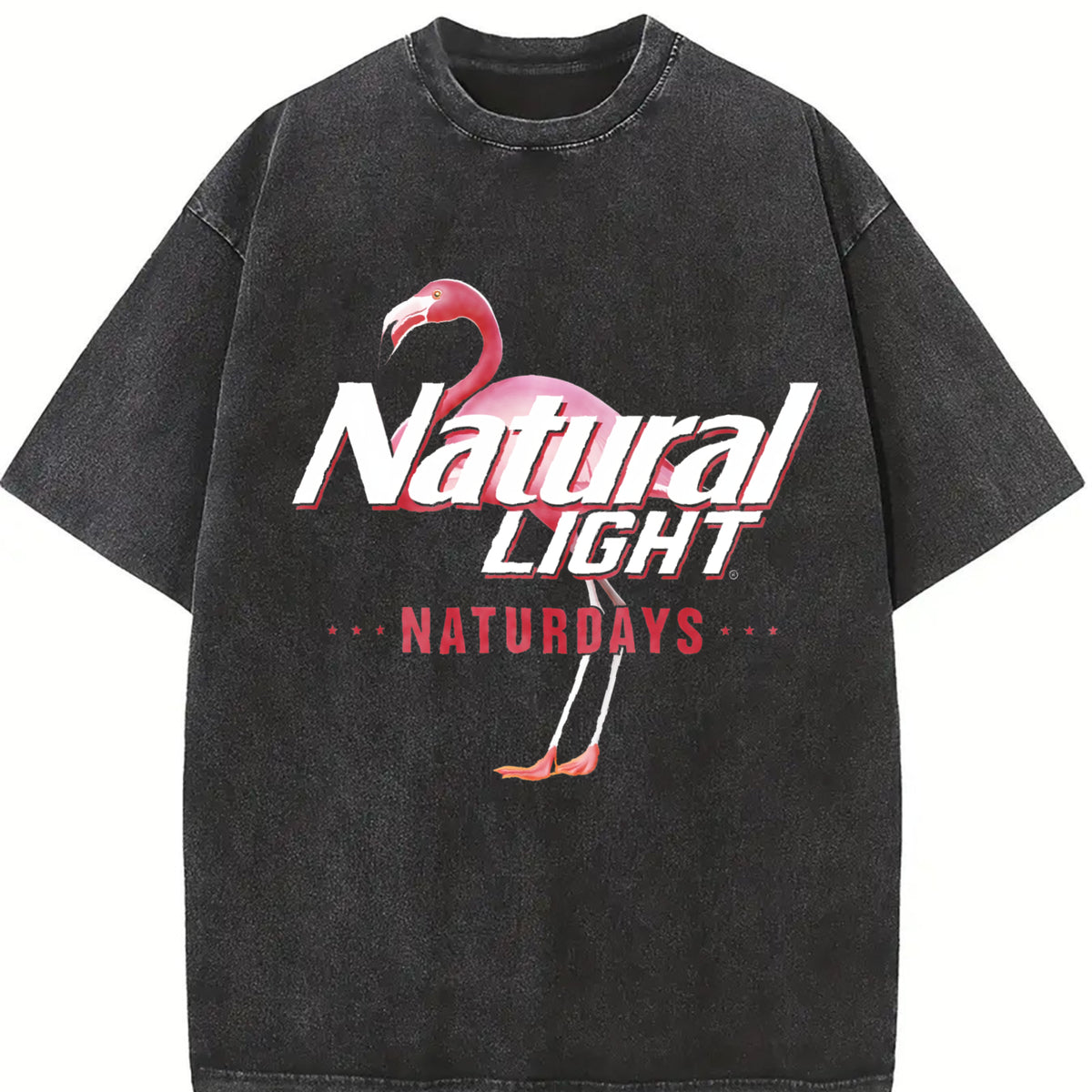 Natural Light Saturdays Vintage Washed T-Shirt in Black