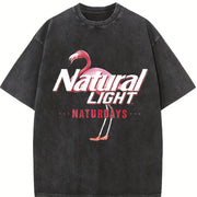 Natural Light Saturdays Vintage Washed T-Shirt in Black