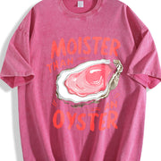 Moister Than an Oyster Vintage Washed T-Shirt in Red
