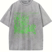 Philodendron Gloriosum Vintage Washed T-Shirt in Gray