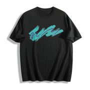 90's Paper Cup Nostalgia Cotton T-Shirt in Black