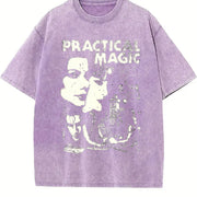 Practical Magic Vintage Movie vintage washed oversized T-shirt in Purple