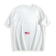 4th of July USA 1776 Cotton T-Shirt in White