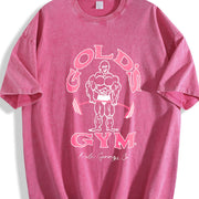 Gold's Gym Vintage Fitness vintage washed oversized T-shirt in Red